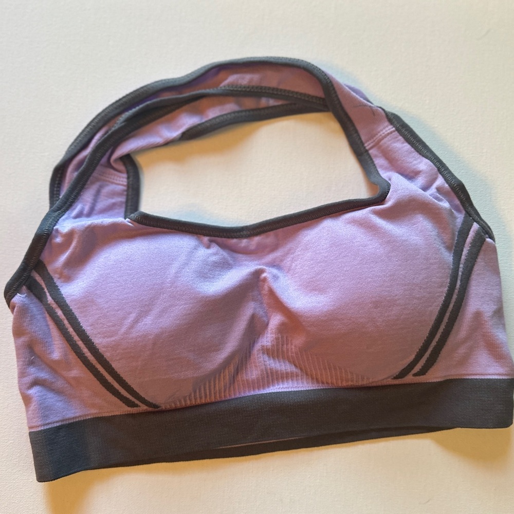Sports Bra for Women, Cross Back Padded, Purple, XL